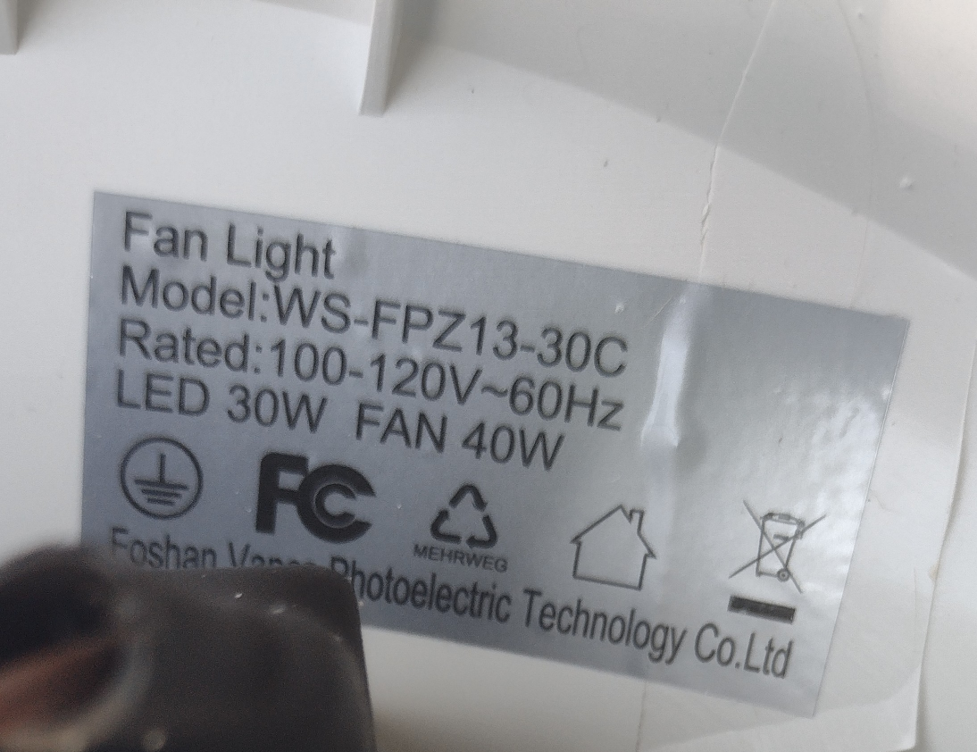 Ceiling Light Fan - photo 5