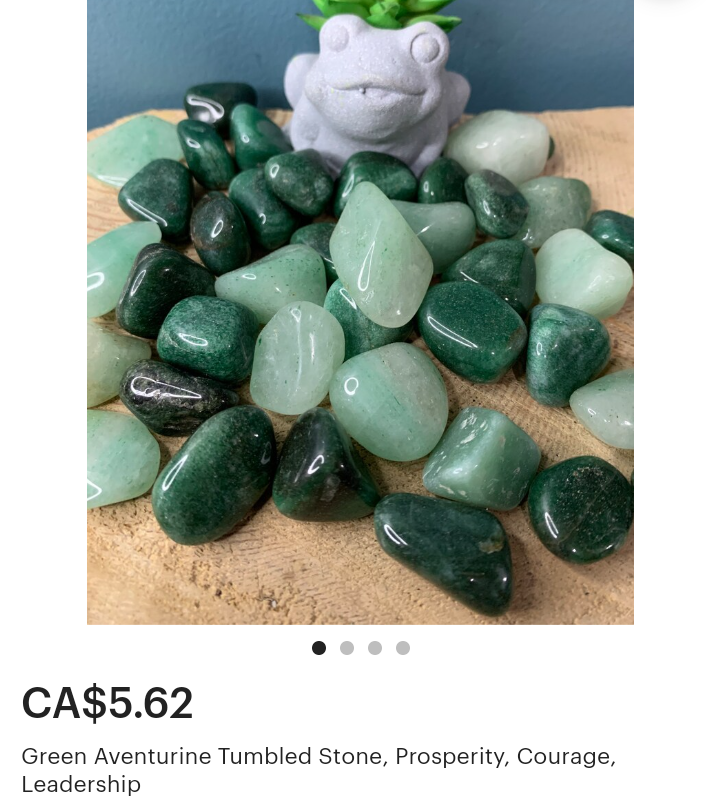 Green Aventurine Tumbled Stone  thumbnail