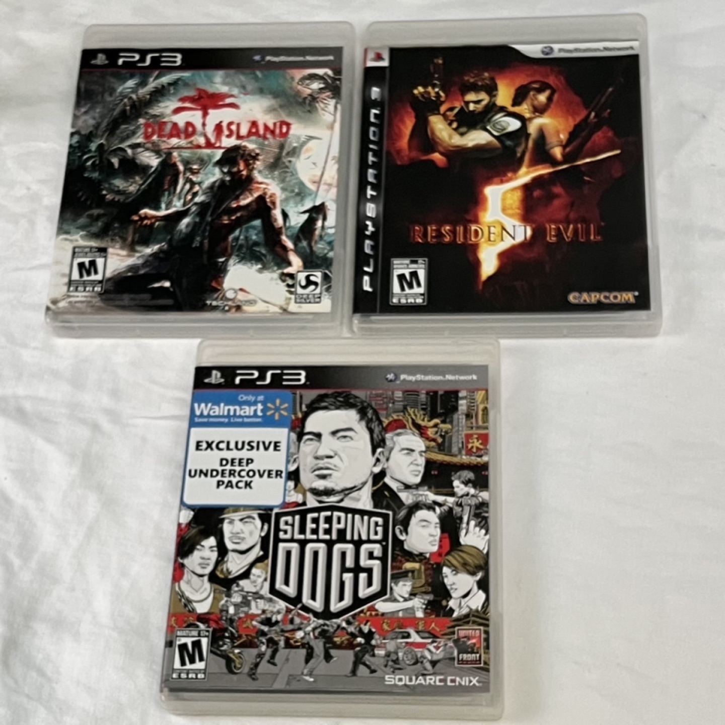 3 Games PS3— Resident Evil + Dead Island + Sleeping Dogs thumbnail