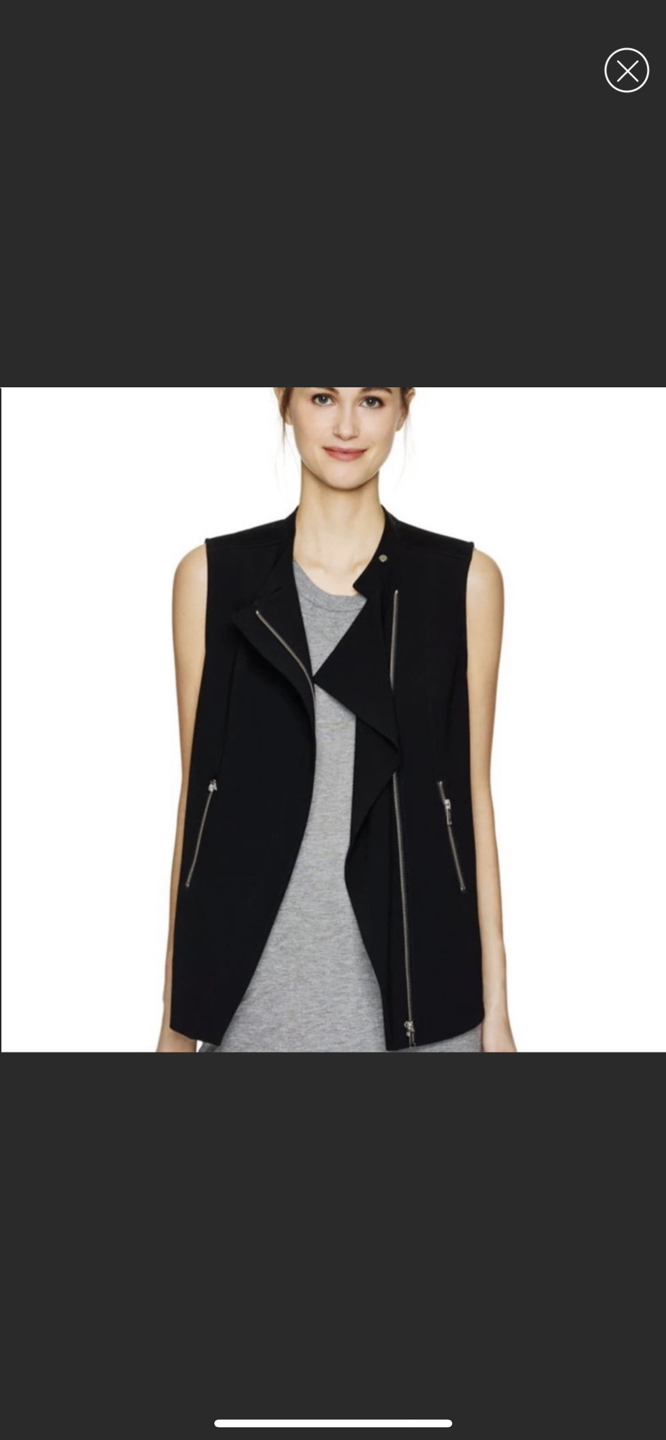 Aritzia Babaton Redford Moto Vest, Size 0 - photo 2