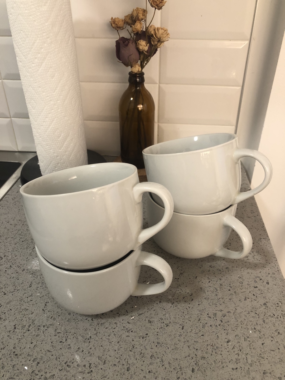 4 Large Ceramic Mugs thumbnail