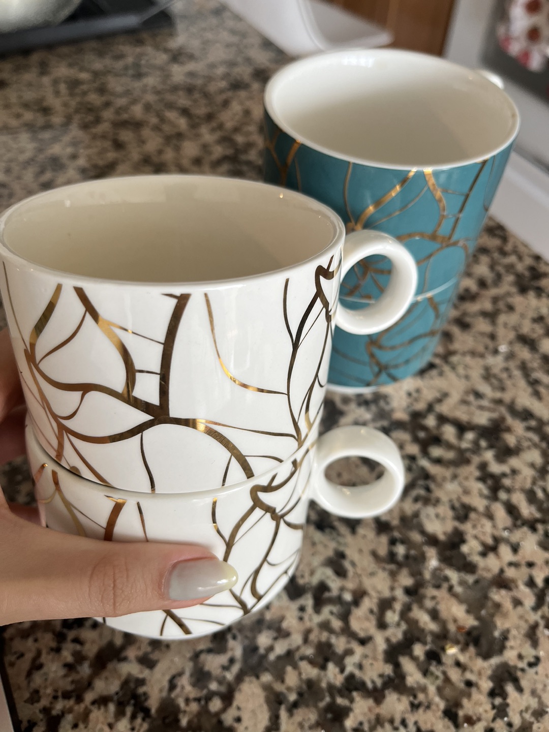 4 Trendy Stackable Tea Cups - photo 4