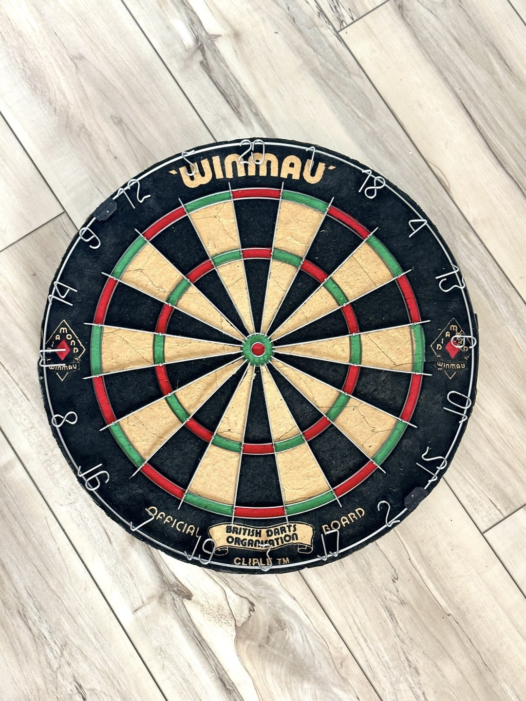 British dart’s association official dartboard