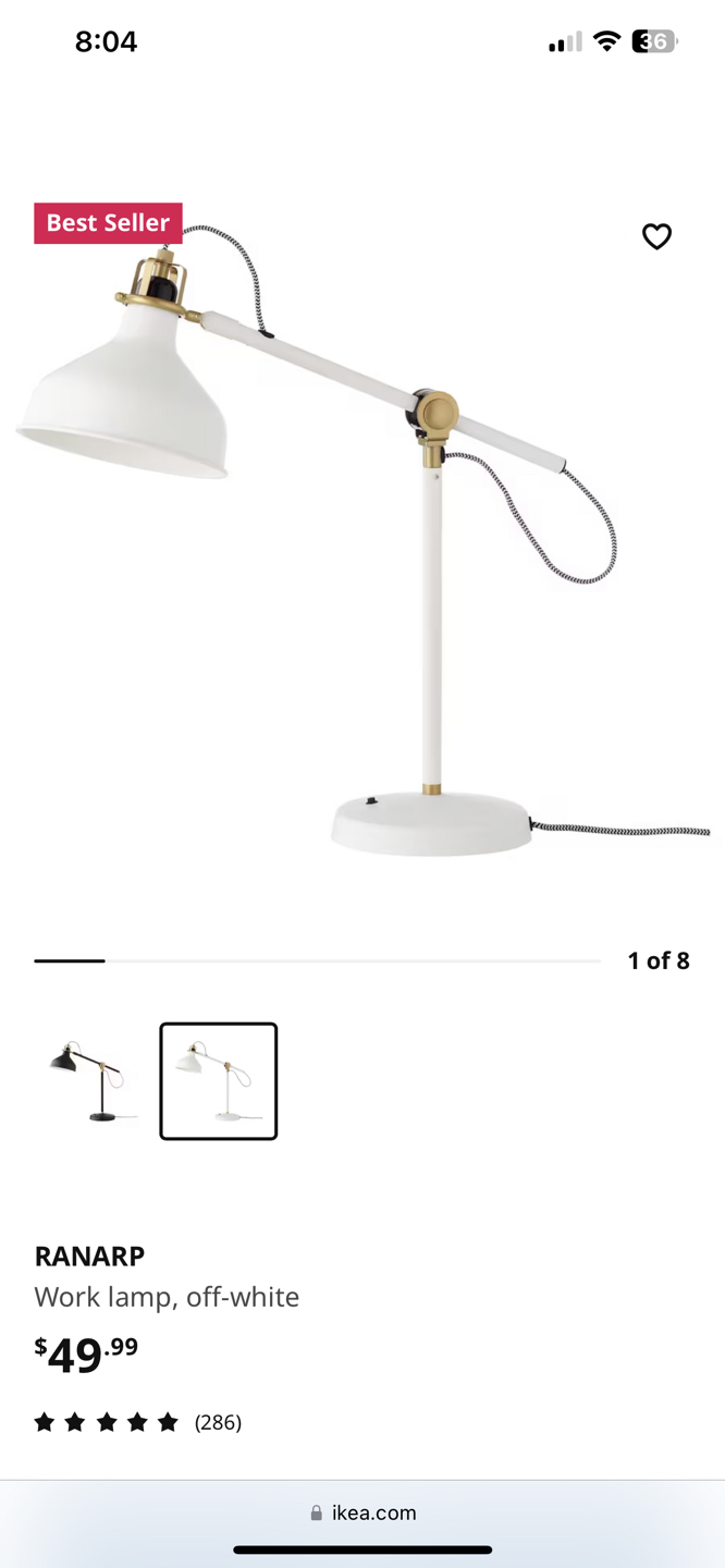 IKEA RANARP Work lamp - photo 3