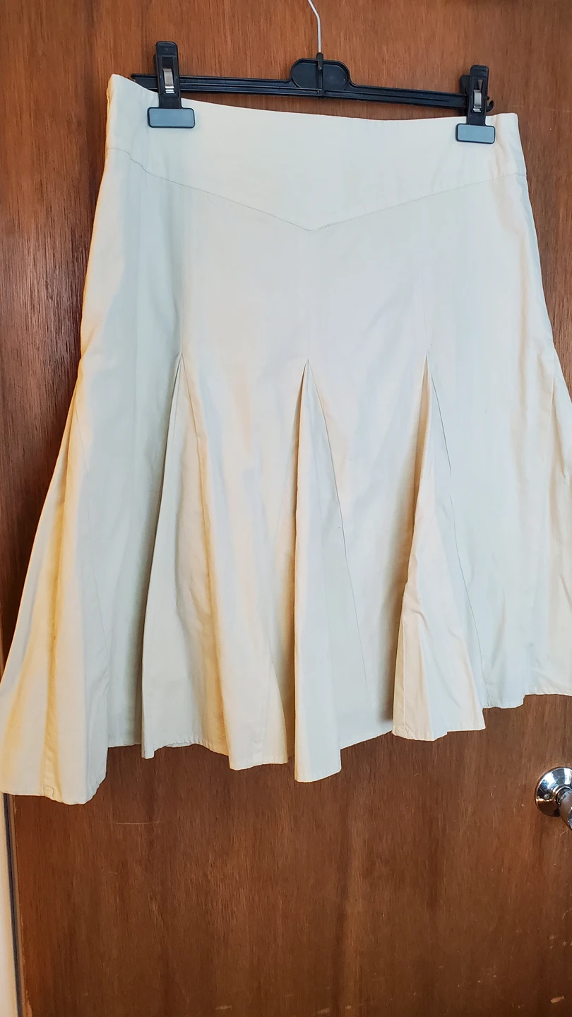 Beige Lined Cotton Skirt image indicator(3)