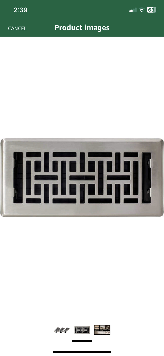 Manor house floor register - set of 2 (3”x10”) - photo 2