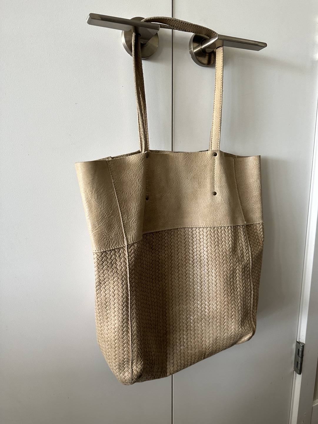 Roots Woven Leather Satchel thumbnail