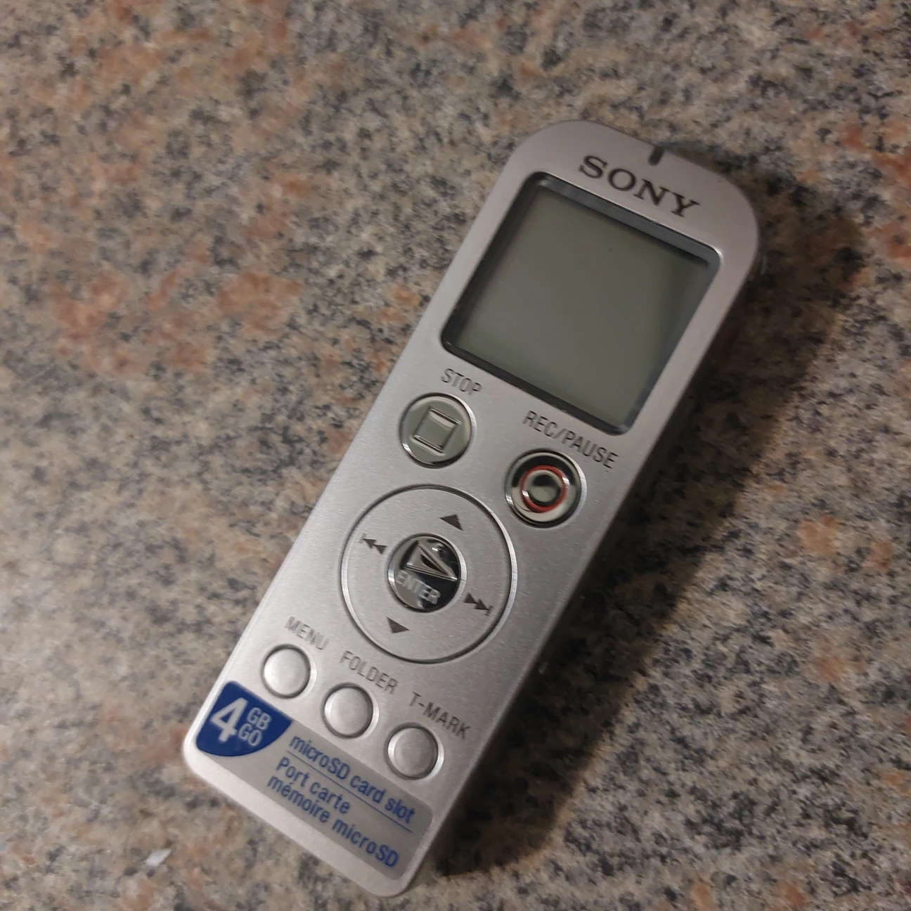 Sony recorder.
