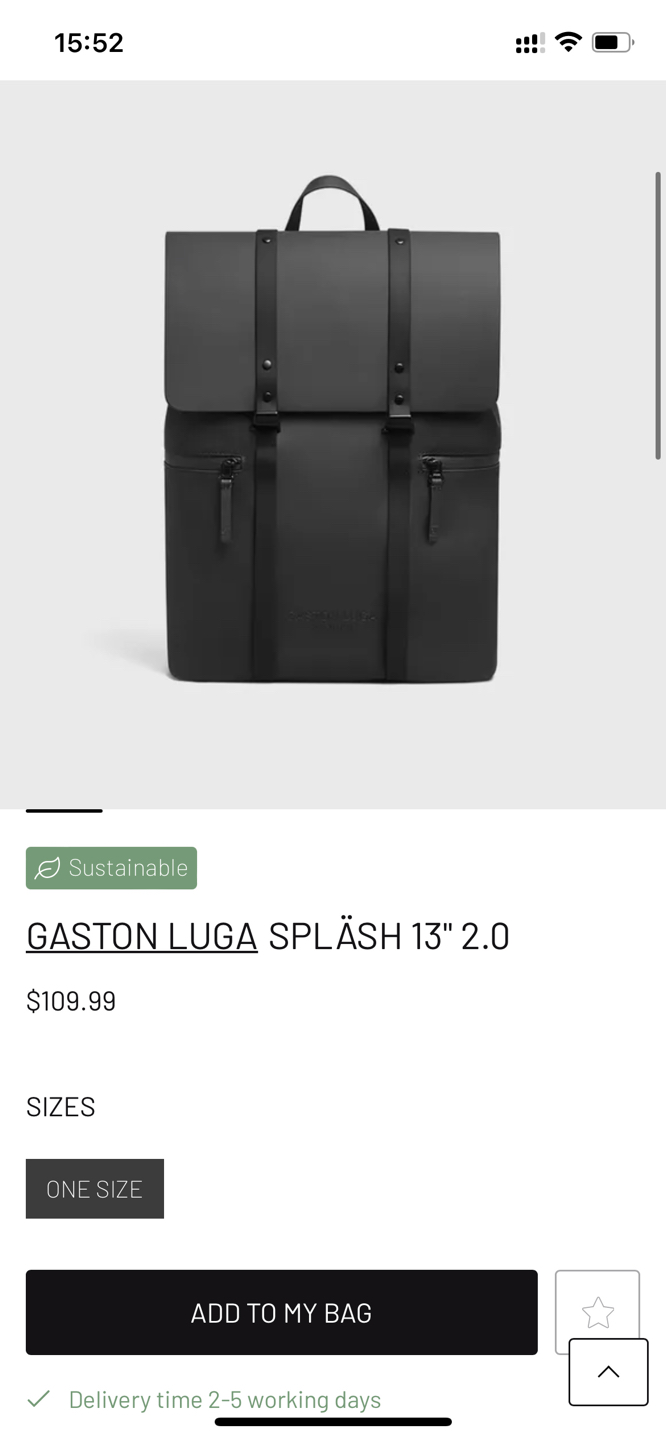 Gaston Luga Backpack for Man/Woman