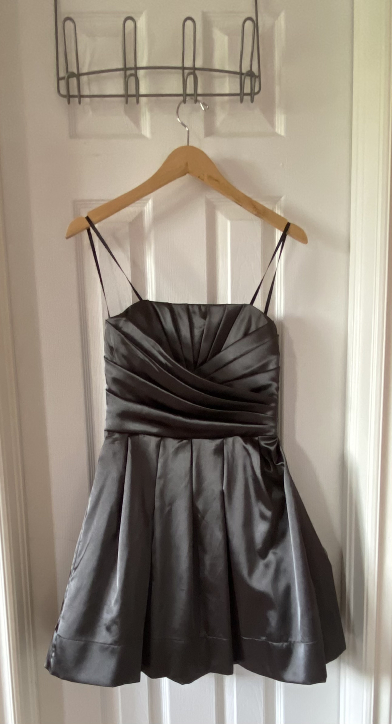 Strapless Dark Gray Mini dress