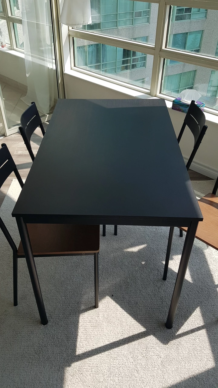 Ikea sandsberg table and 4 chairs.