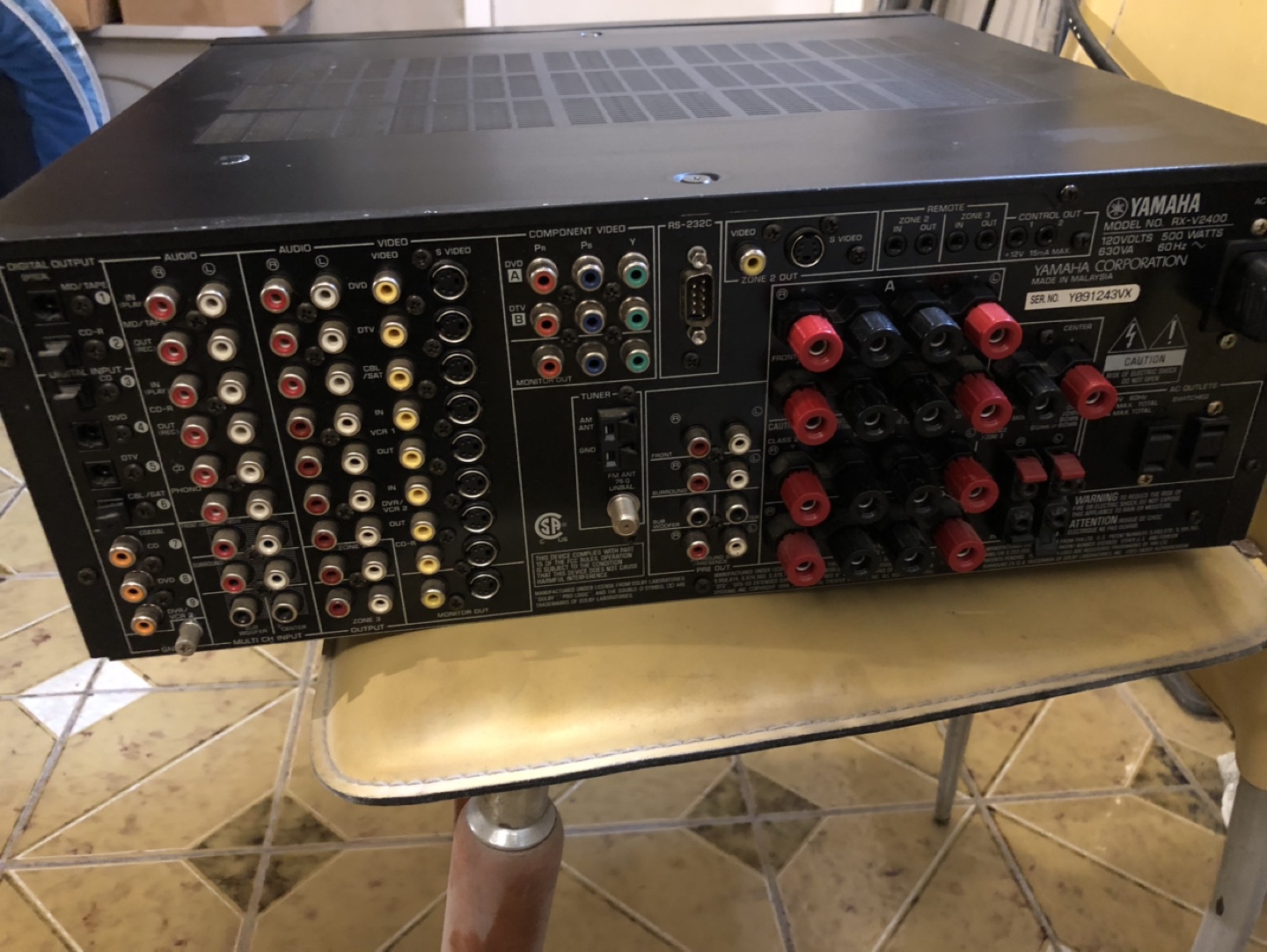 Used and working Yamaha reciever rx-v2400 - photo 5