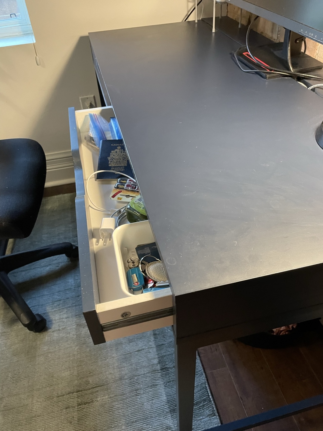 IKEA desk - blue - photo 3