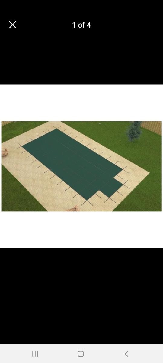 GLI Pool Products 15 x 30 ft. Green Mesh Safety Cover thumbnail