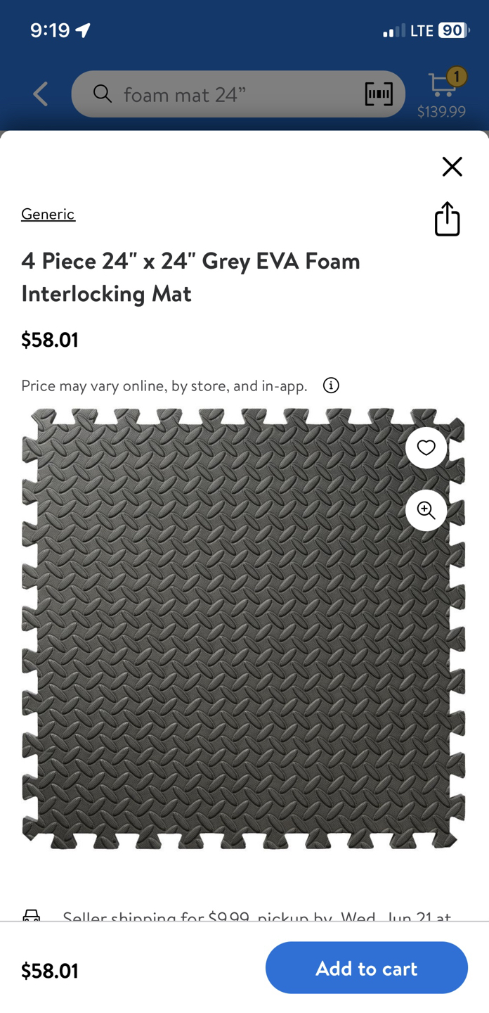 INTERLOCKING FOAM MAT FOR TRAINING WORKOUT YOGA thumbnail