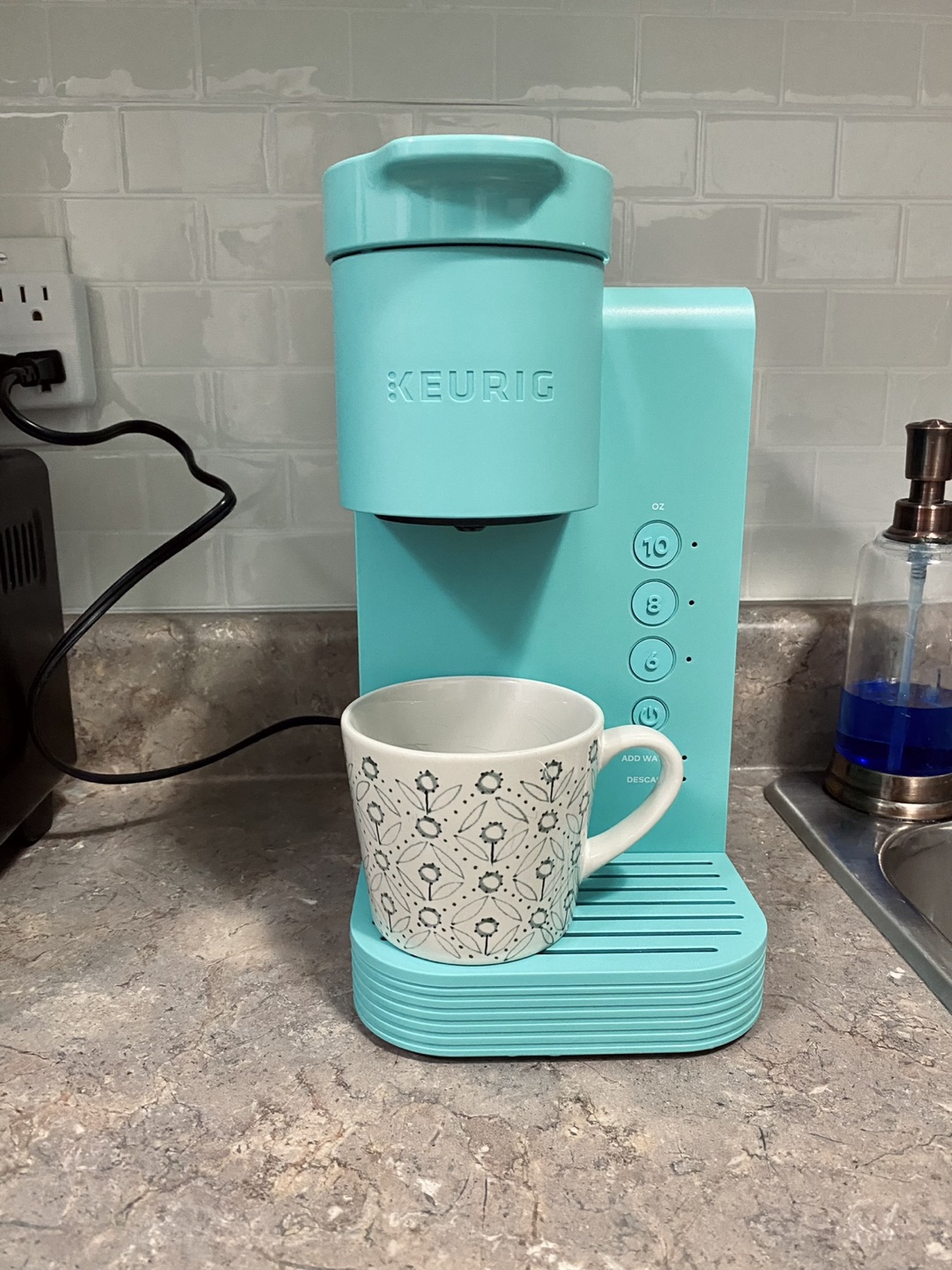 Aqua Blue Mini Keurig Coffee Maker