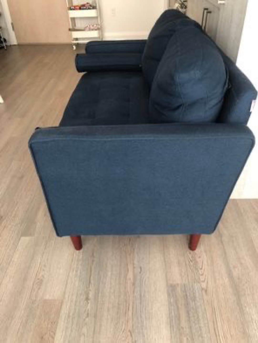 Small blue sofa / couch - photo 2