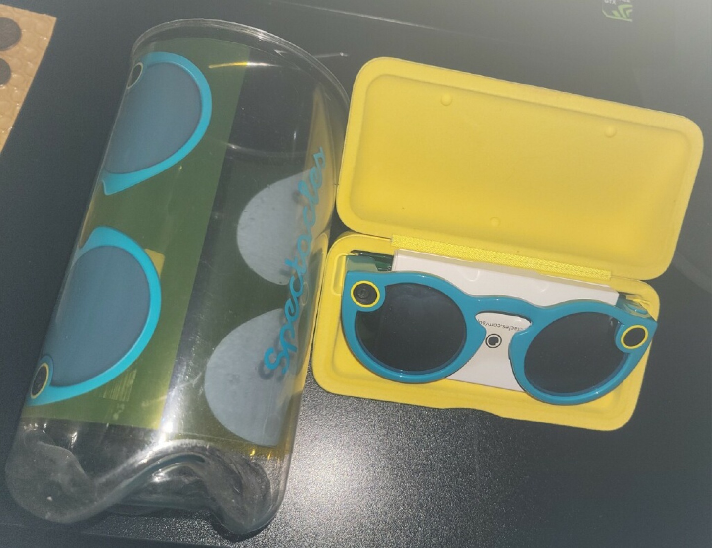 #freecycle Free snapchat glasses, literally like new. thumbnail