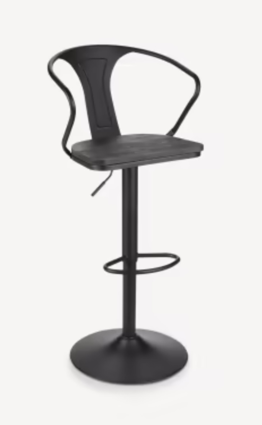 Wood and Metal Bar Stool image indicator(4)