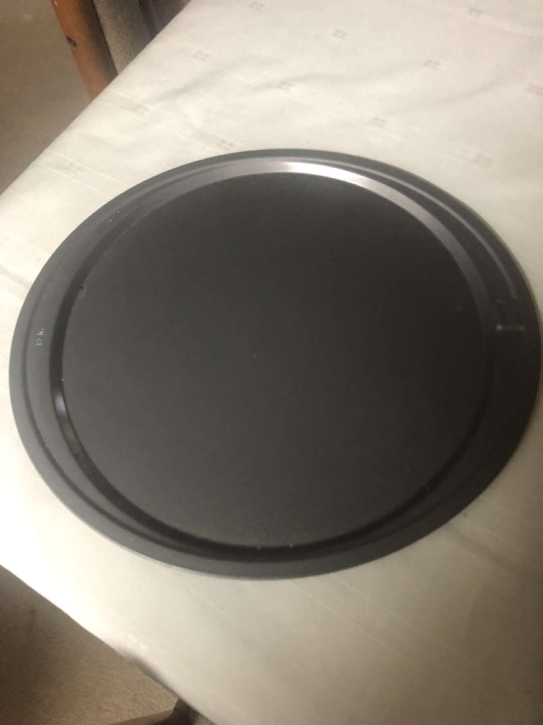 12” round brand new non stick baking tray thumbnail