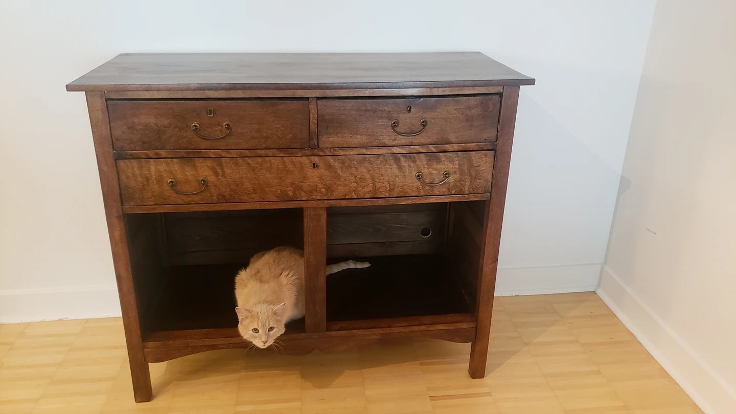Antique 3-Drawer Buffet