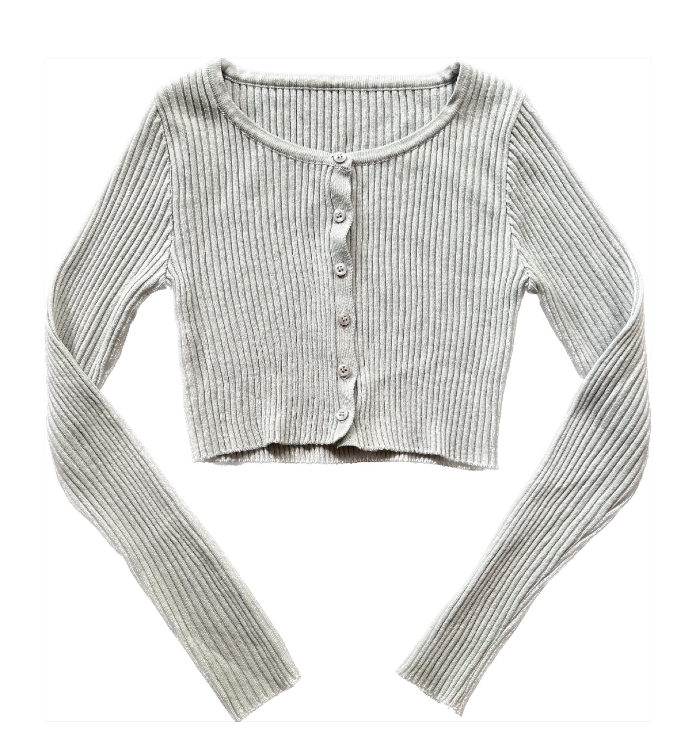 Baby Green Crop Top Cardigan image indicator(2)