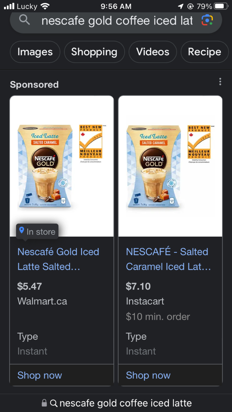 Nescafé Gold Iced Latte Salted Caramel #freecycle image indicator(3)