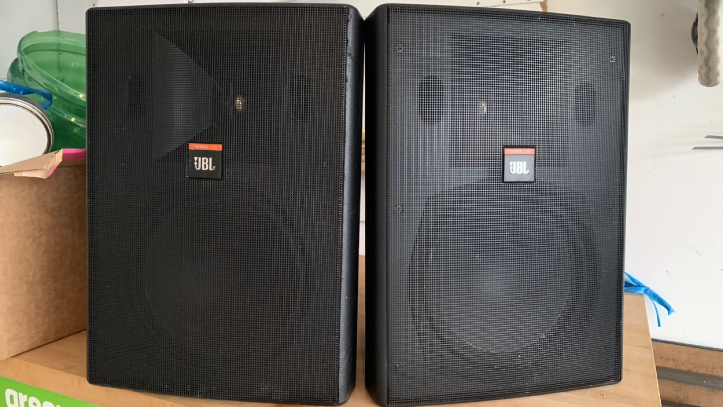Good condition Black color JBL Control 28 speakers