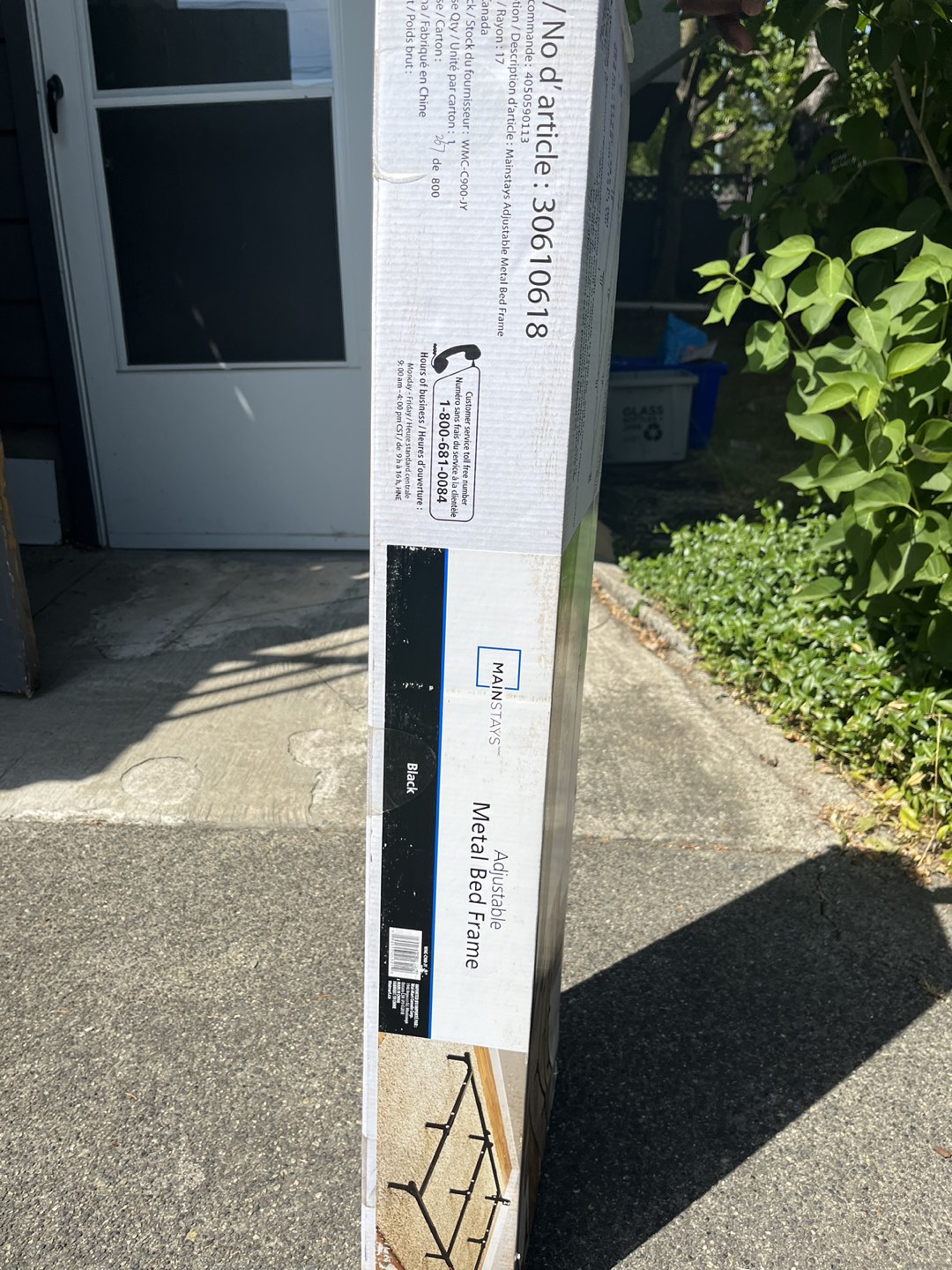 New Mainstays Adjustable Metal Bed frame - photo 3