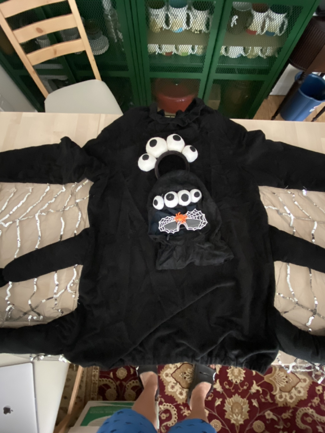 Spider Halloween Costume Adult size image indicator(2)