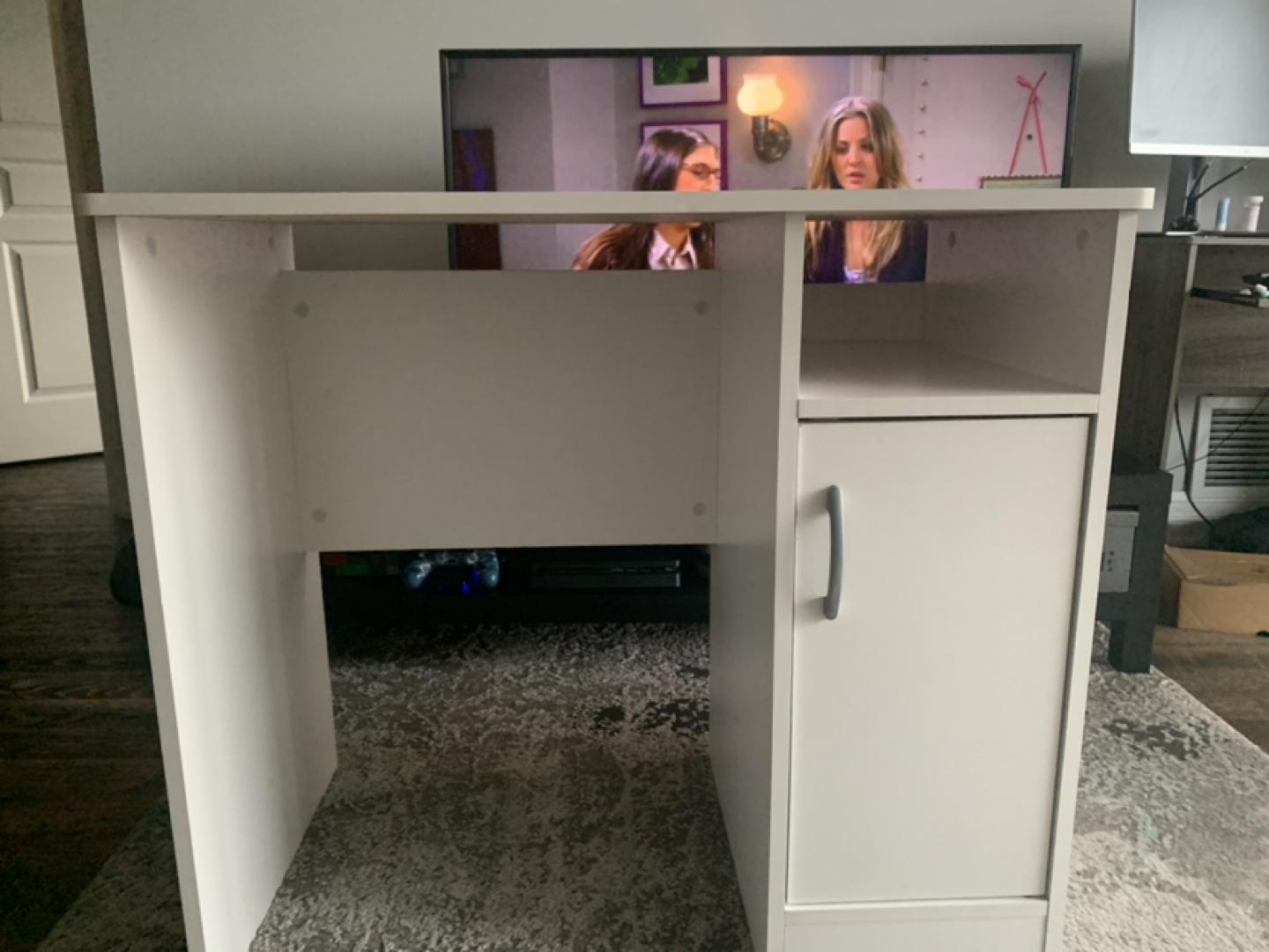 Small white desk