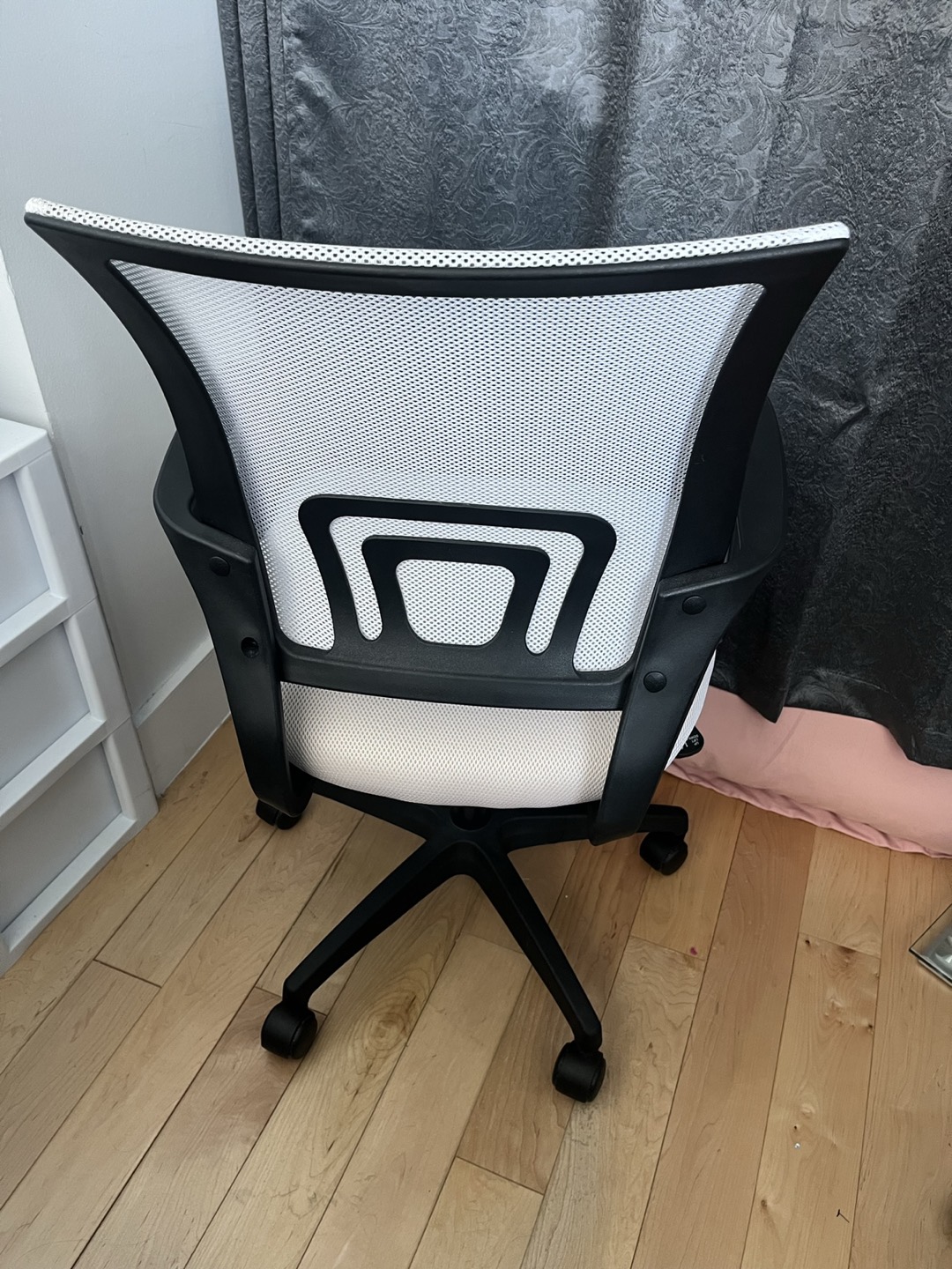 Home Office Desk Chair, White Computer Chair with Lumbar Support - photo 2