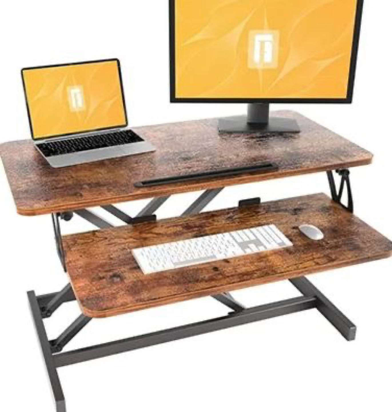 Adjustable Height Standing Desk Converter Stand up Desk - photo 2