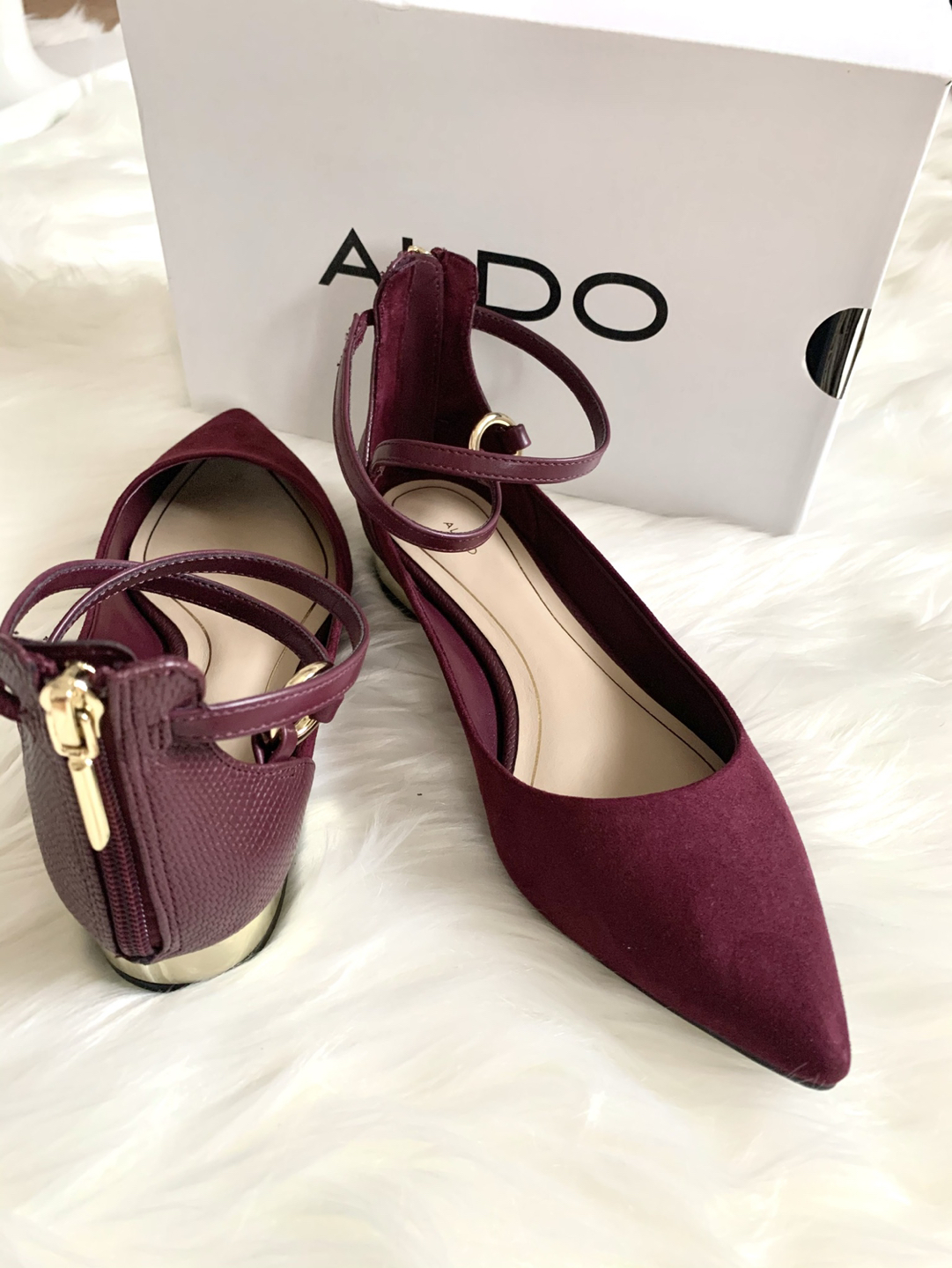 ALDO Shoes, size 6.5, wine color BRAND NEW