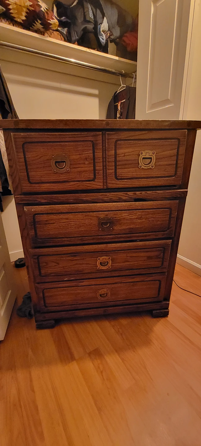 wooden chest of drawers - photo 4