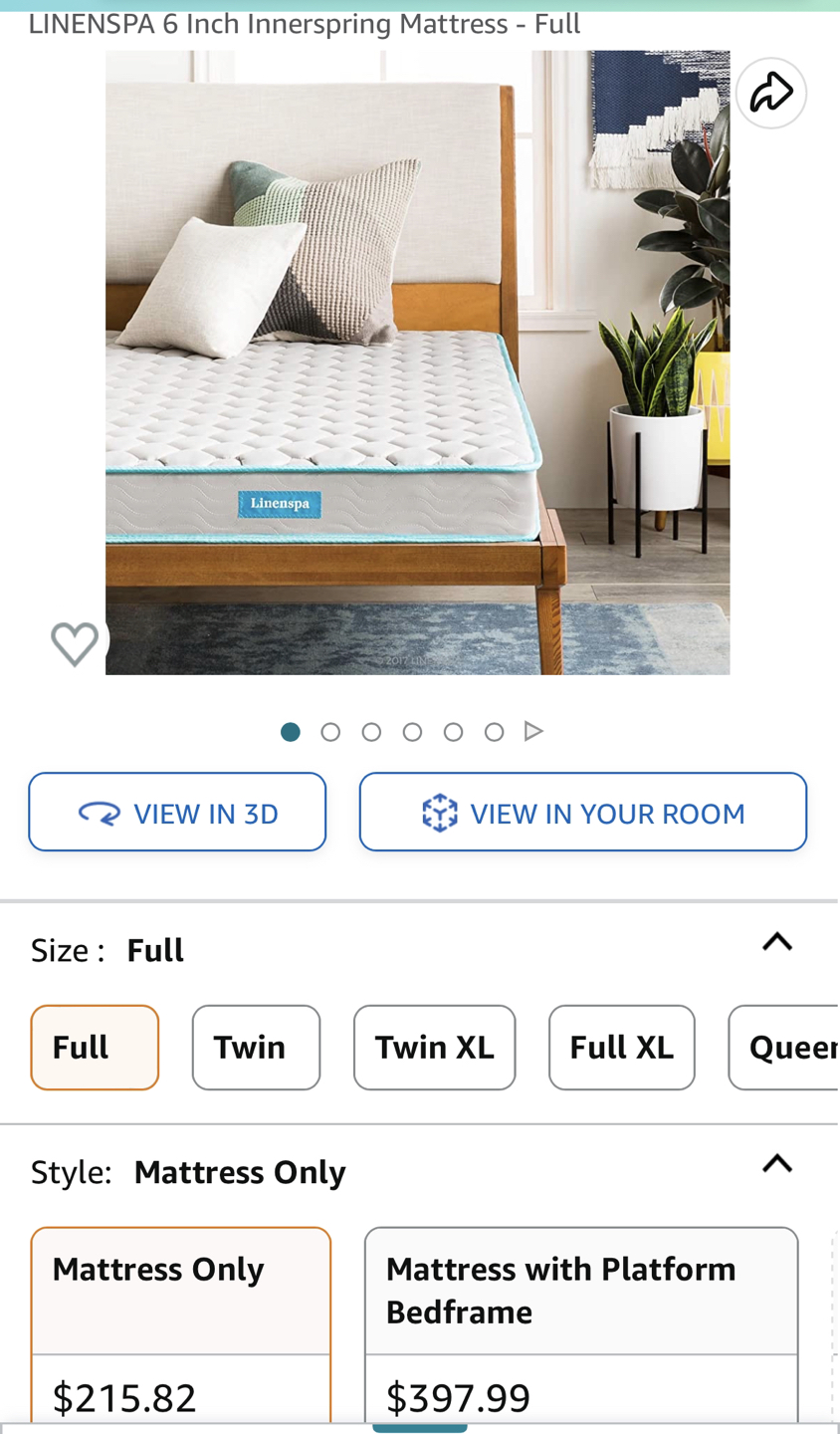 6 inch inner spring FULL size mattress - photo 3