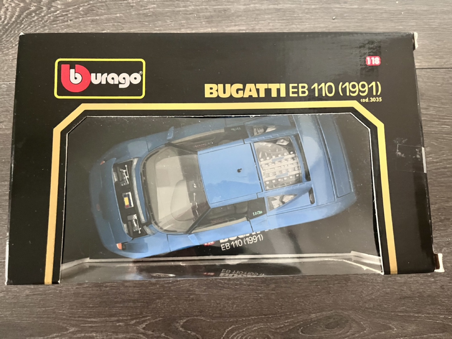 Burago Bugatti  11GB 1:18 scale Die-cast 1991 Made in Italy image indicator(3)