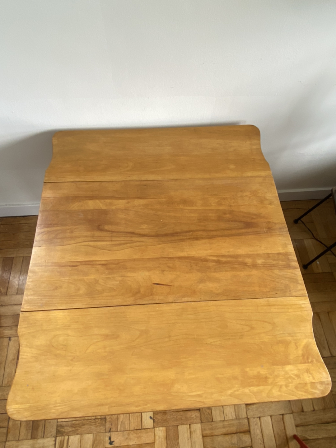 Solid Wood Drop Leaf Dining Table - photo 4