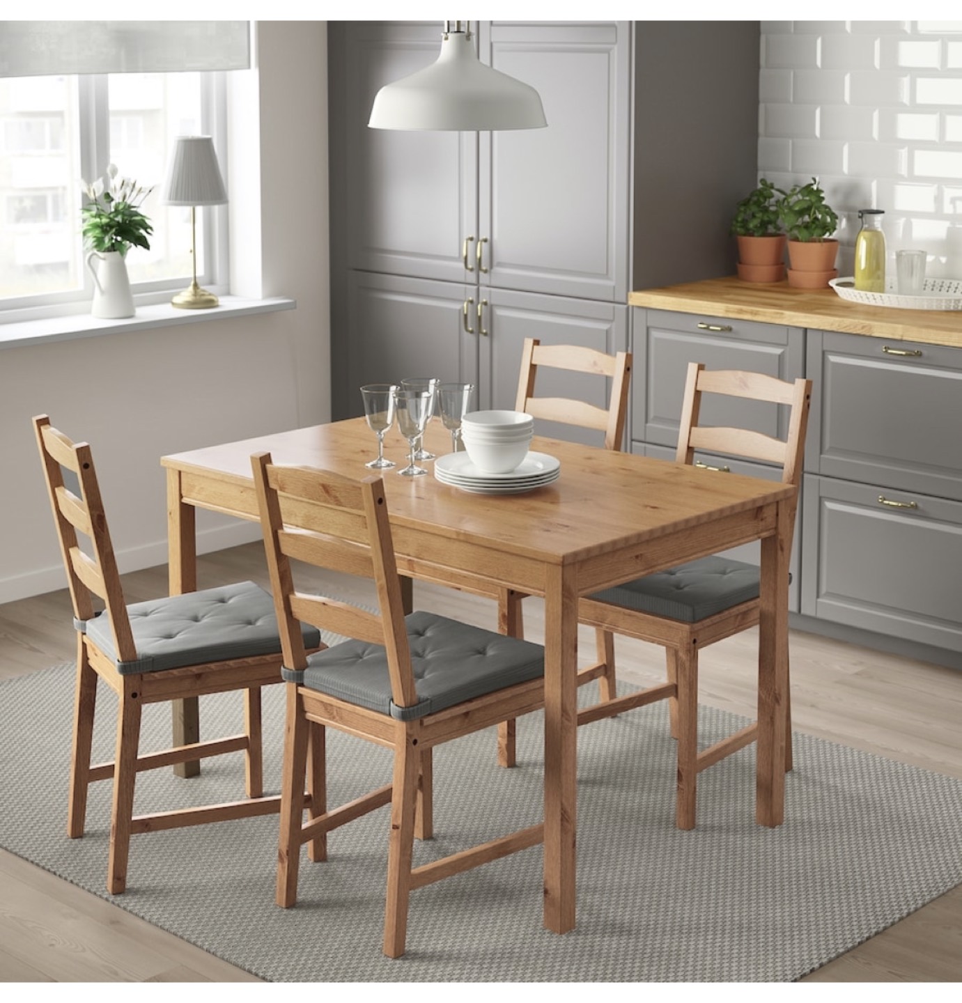 IKEA dining table and chair