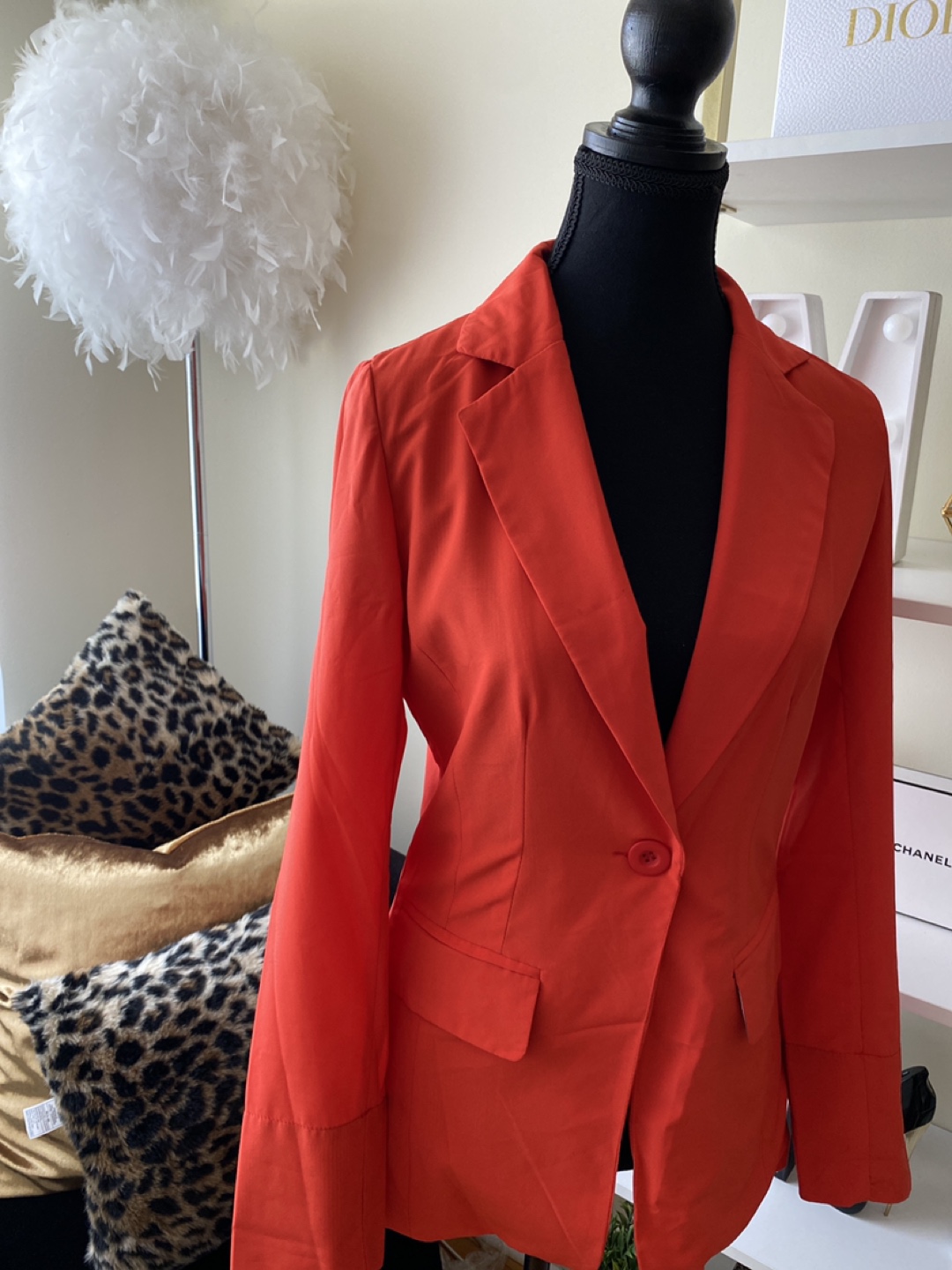 Read, fuchsia. Blazer. thumbnail