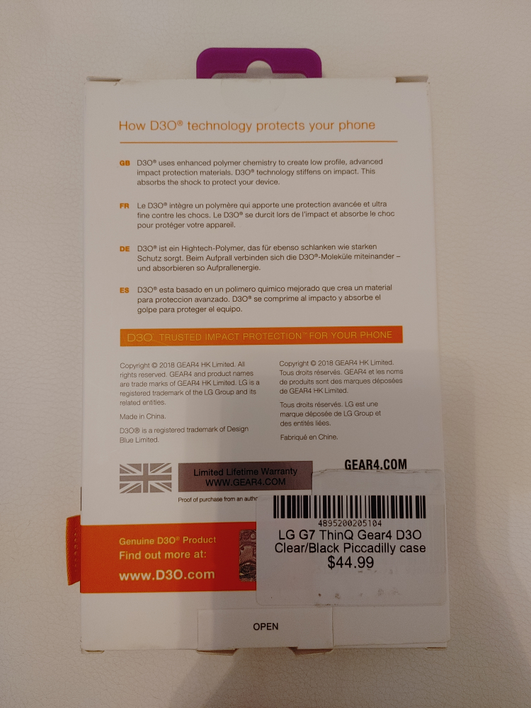 LG G7 ThinQ Phone Case (Gear4 D3O) - photo 2