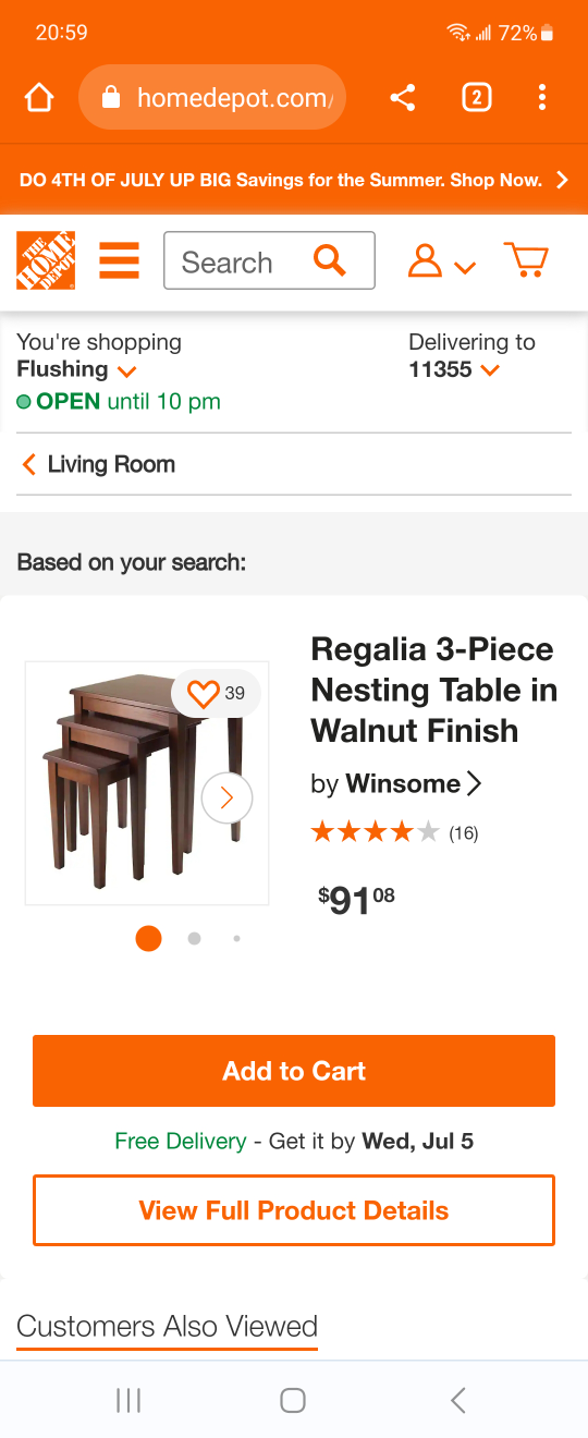 3 piece side table, moving sale