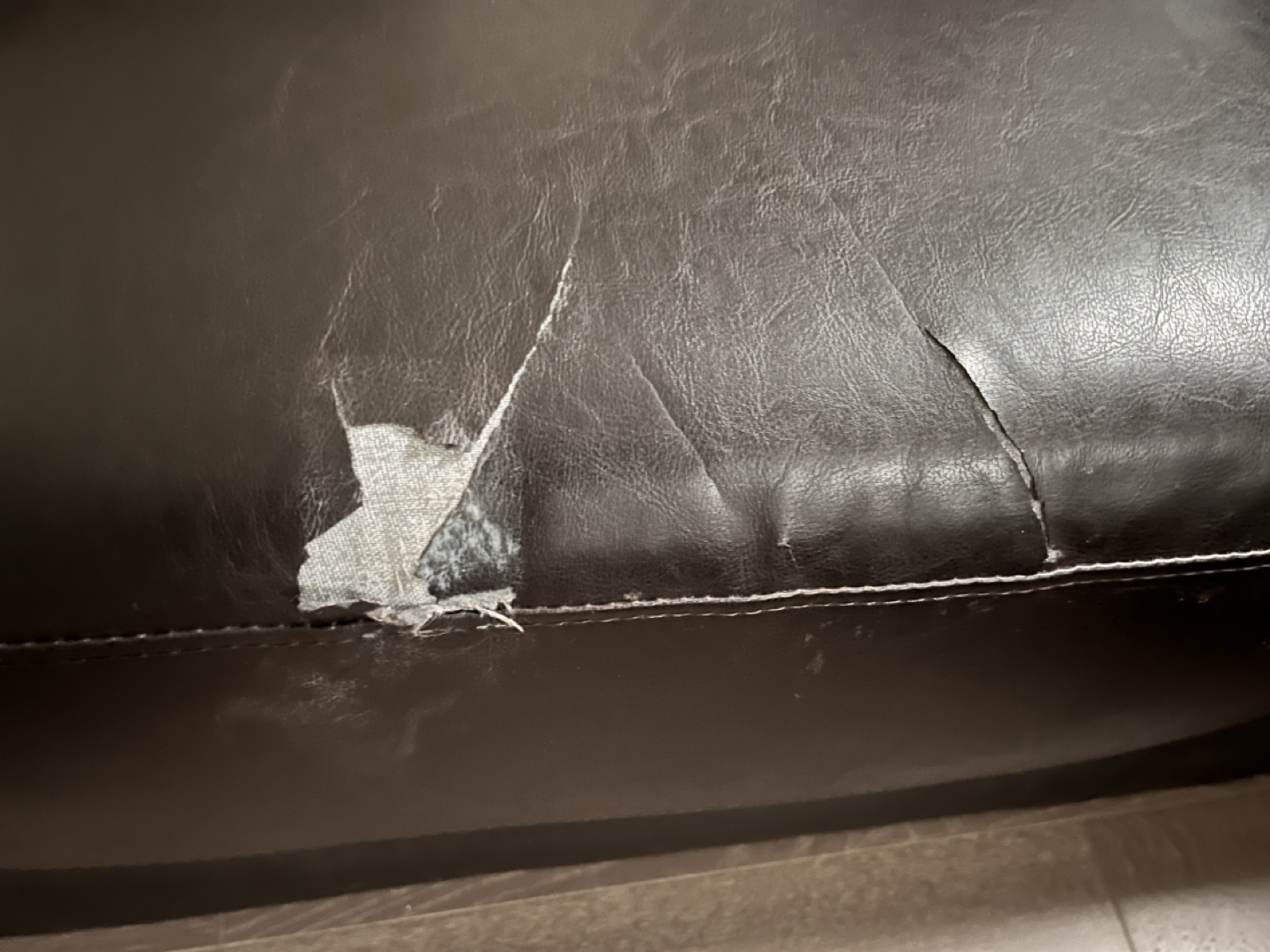 Leather sofa - photo 4