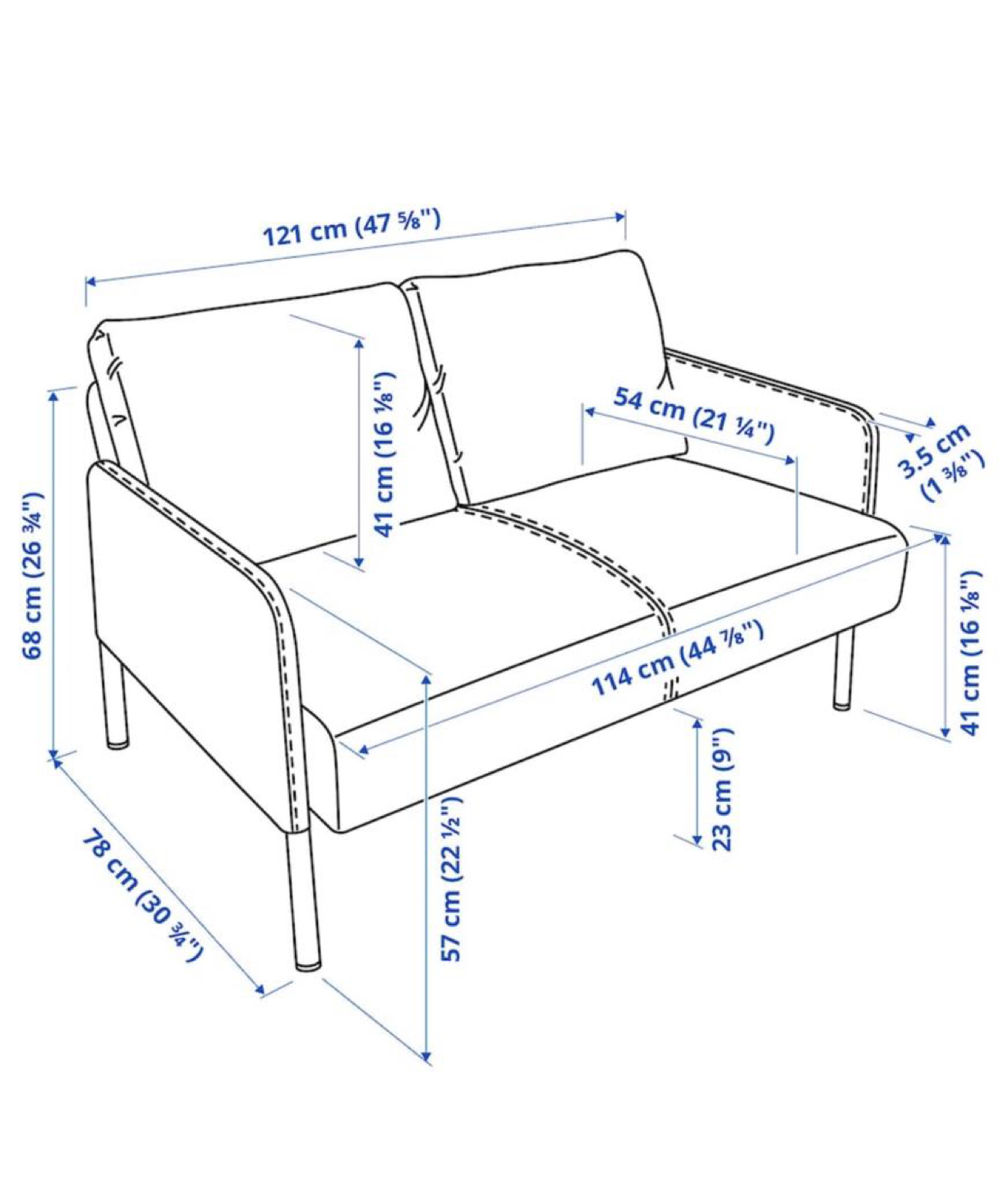 Two seater sofa from ikea - photo 4