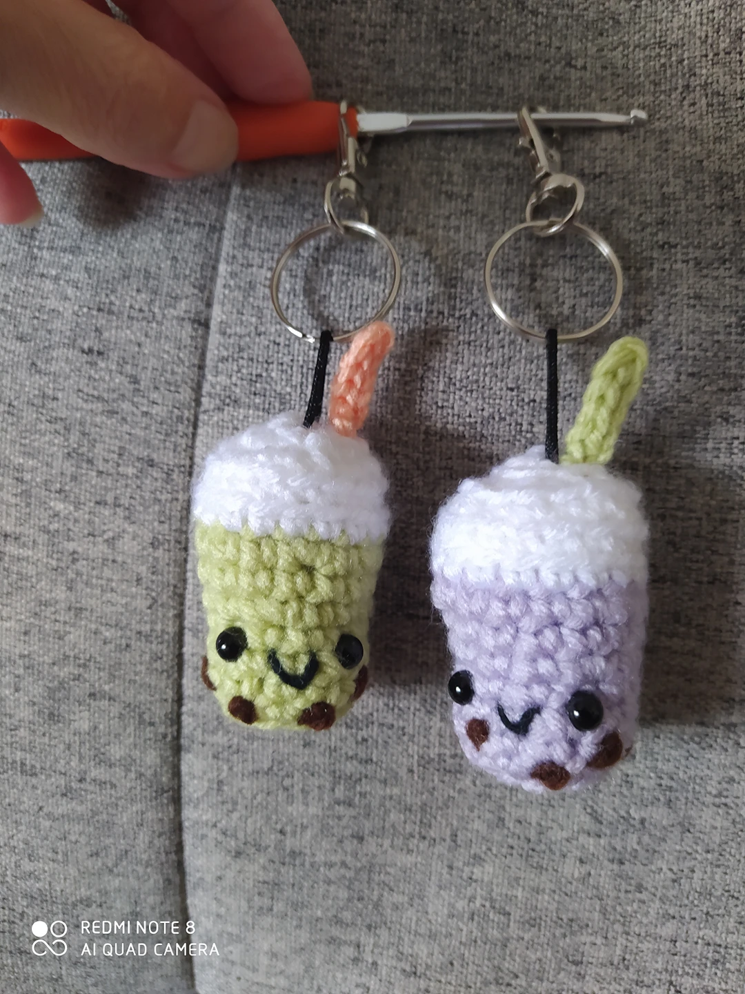 Bubble tea keychain. Boba keychain. $10 each or both for $15 - photo 2