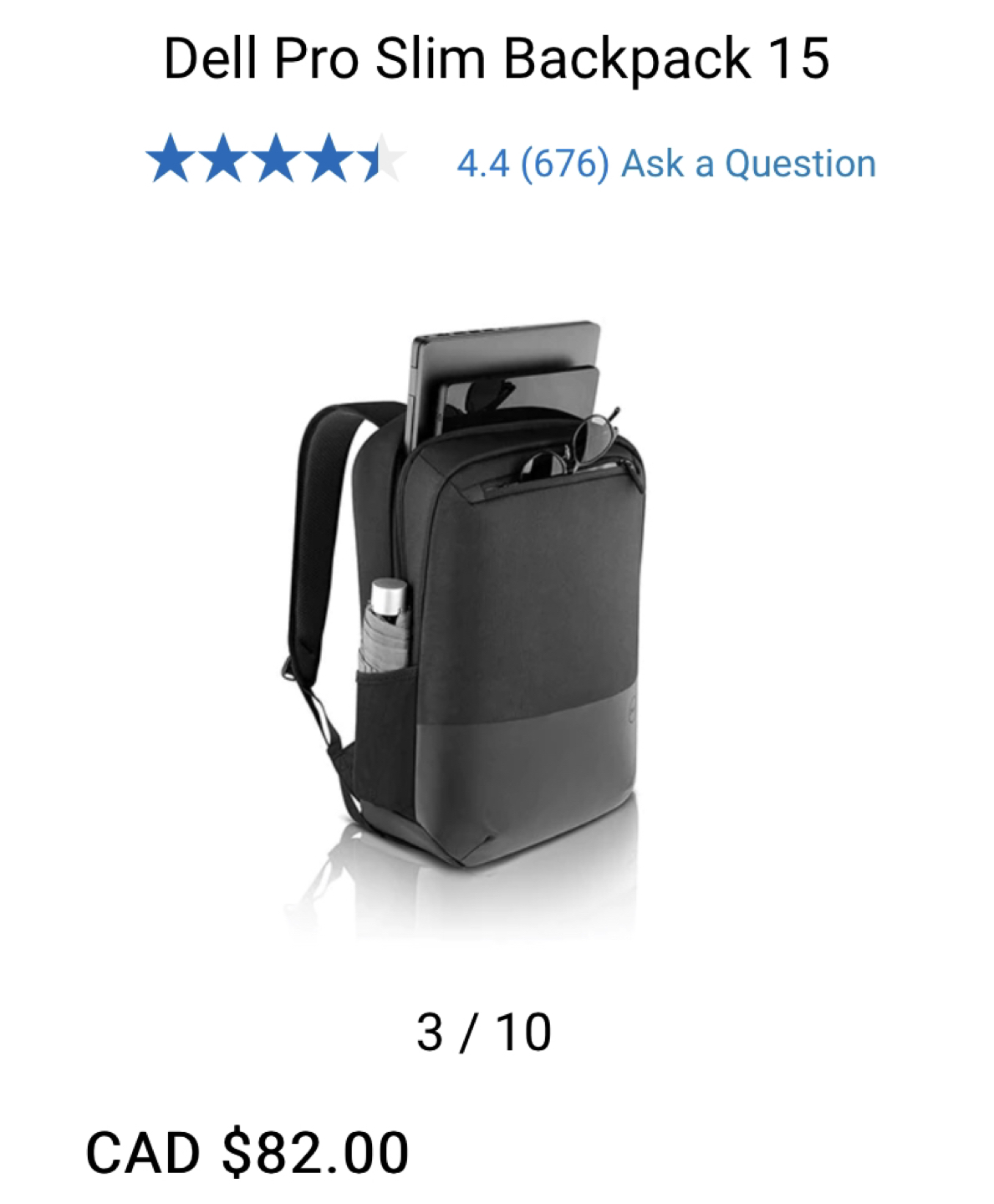 Dell Pro Slim Backpack 15