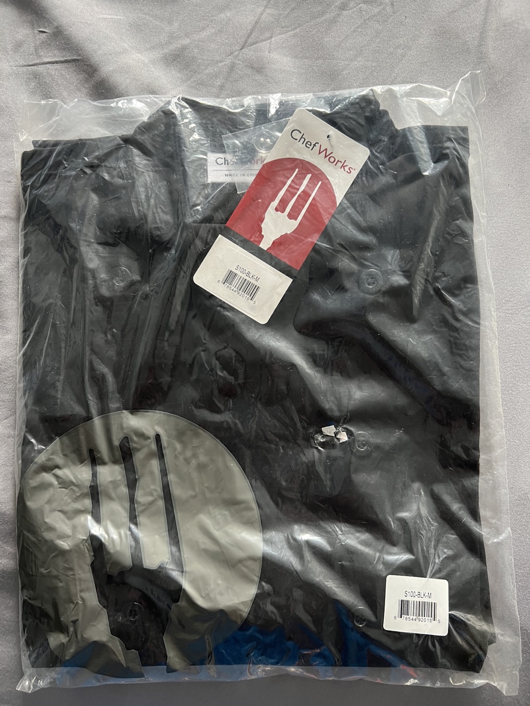 Black chef jacket