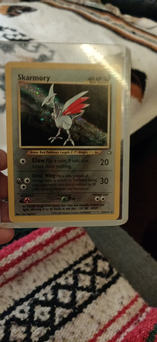 Holographic Skarmory Pokemon Card thumbnail