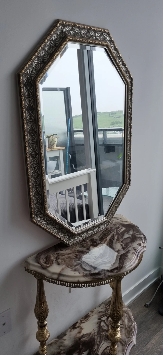 marbel console with mirror - photo 2