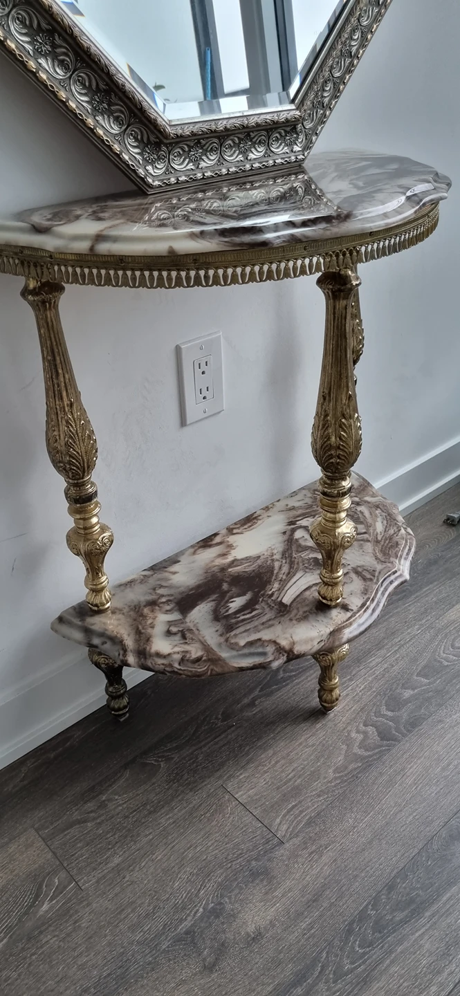 marbel console with mirror - photo 3